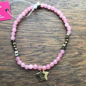 NWT Pink stretchy bracelet